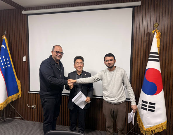 U&K GLOBAL, 우즈베키스탄 협력 파트너와 물류센터(사료공장) 건설부지 관련 MOU 진행